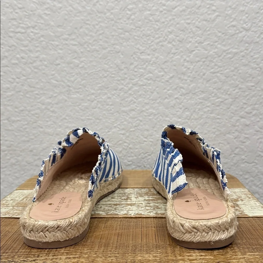 Kate Spade Laila Striped Espadrille Mule Size 6